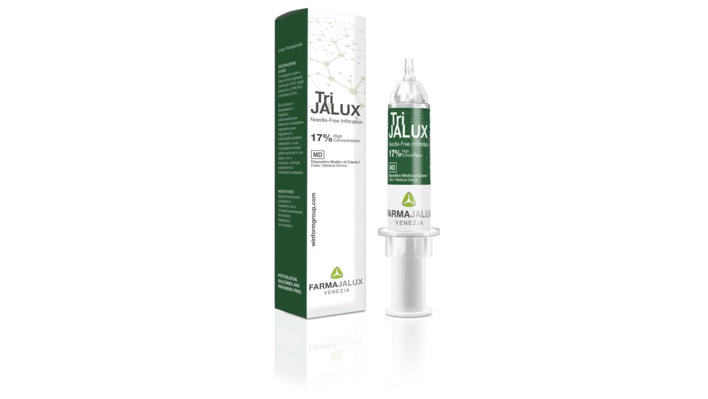 TriJalux Gel in der Spritze mit Verpackung